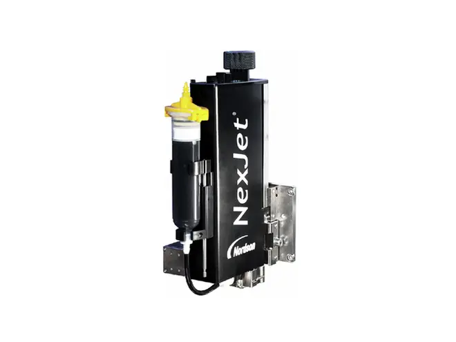 ASYMTEK NexJet NJ-8 jetdispenseringssystem med ReadiSet-strålepatroner.